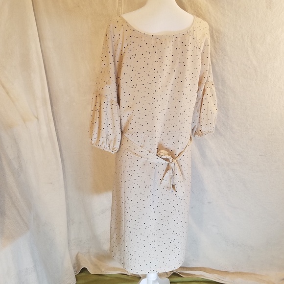 Vertigo Paris Cream Black Polka Dot Vintage Style - Picture 3 of 4